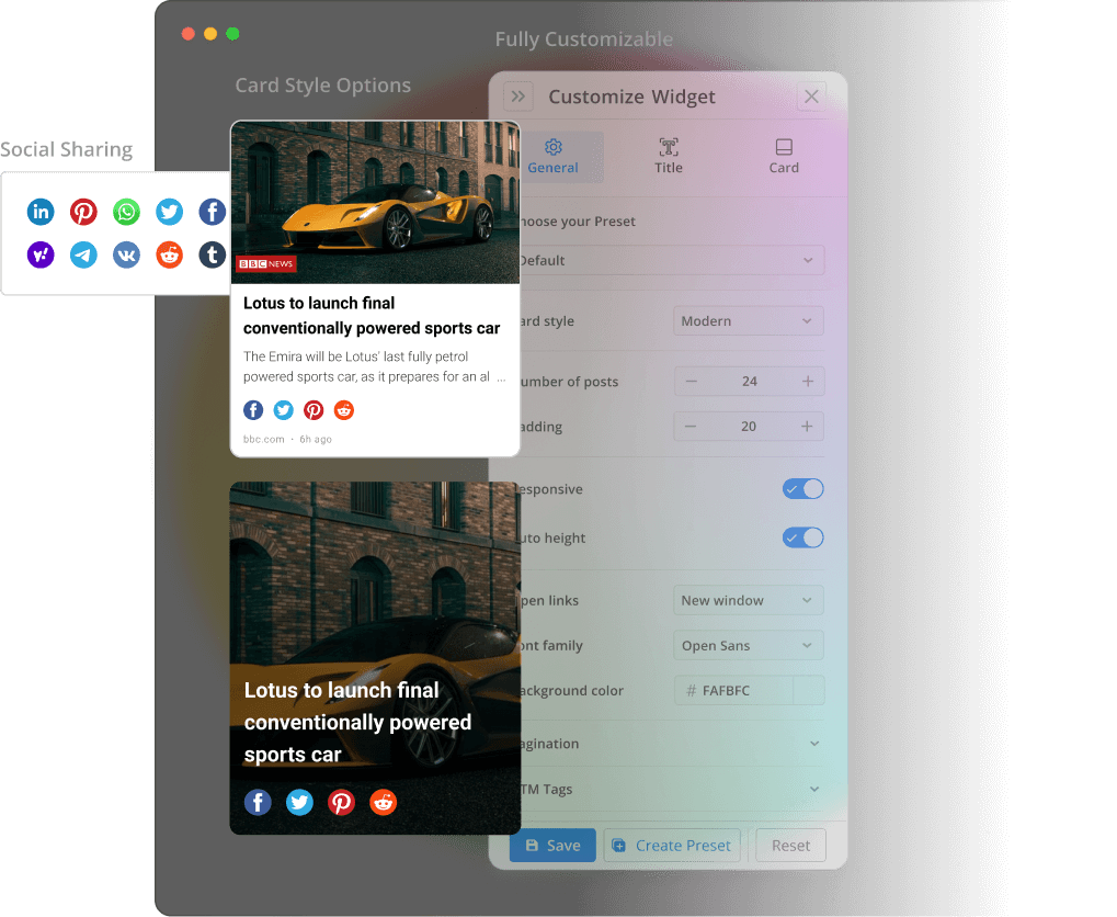 Nachrichten Widgets
